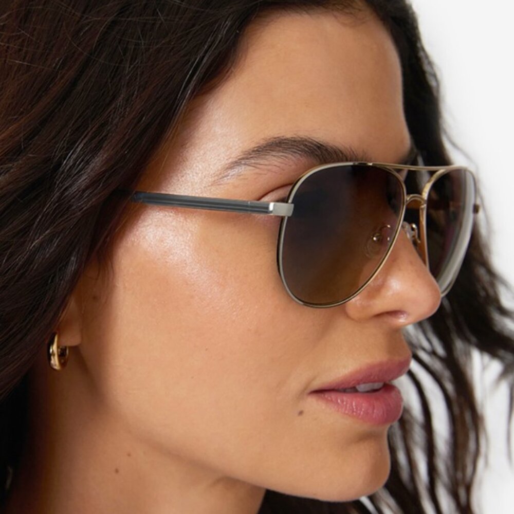 NEW Kate Spade New York Emmaline Sunglasses Gold Metal Aviators - NEW $129